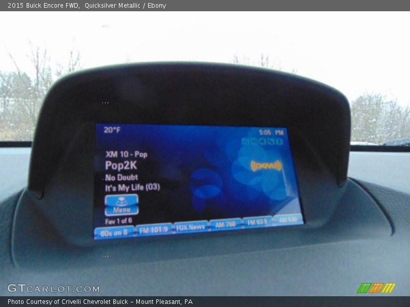 Quicksilver Metallic / Ebony 2015 Buick Encore FWD