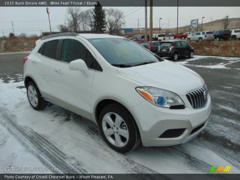 White Pearl Tricoat / Ebony 2015 Buick Encore AWD