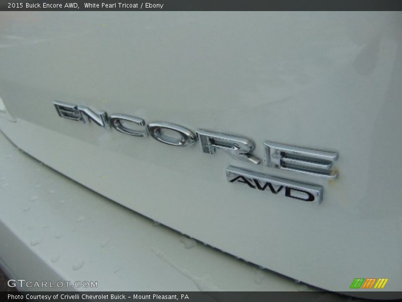 White Pearl Tricoat / Ebony 2015 Buick Encore AWD