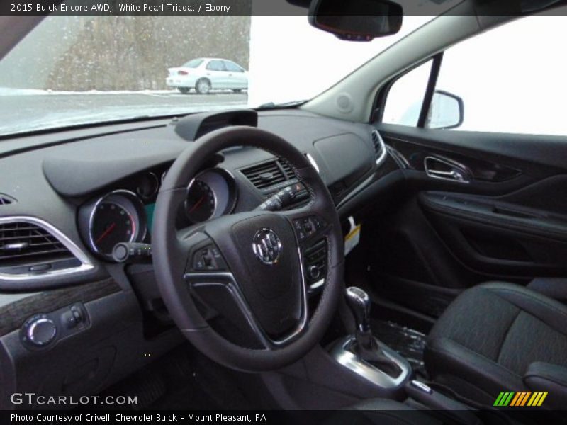 White Pearl Tricoat / Ebony 2015 Buick Encore AWD