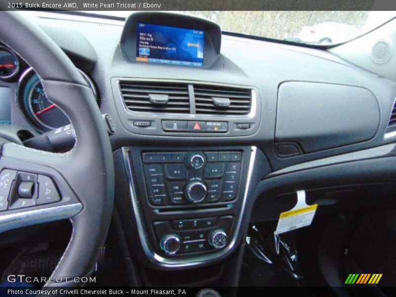 White Pearl Tricoat / Ebony 2015 Buick Encore AWD