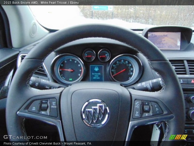 White Pearl Tricoat / Ebony 2015 Buick Encore AWD