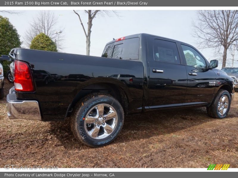 Black Forest Green Pearl / Black/Diesel Gray 2015 Ram 1500 Big Horn Crew Cab