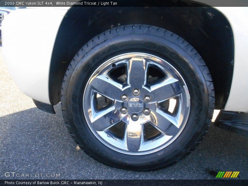 White Diamond Tricoat / Light Tan 2009 GMC Yukon SLT 4x4