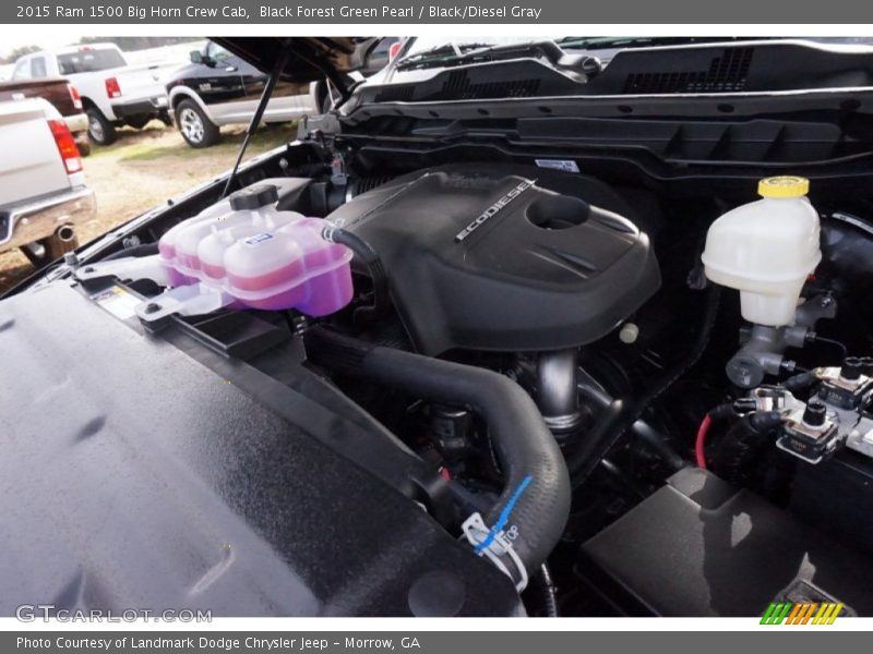 Black Forest Green Pearl / Black/Diesel Gray 2015 Ram 1500 Big Horn Crew Cab