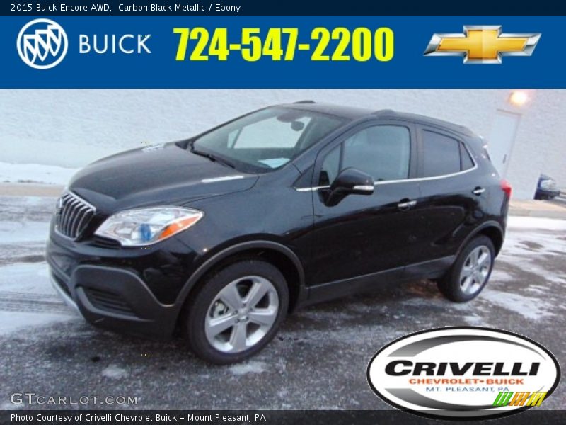 Carbon Black Metallic / Ebony 2015 Buick Encore AWD
