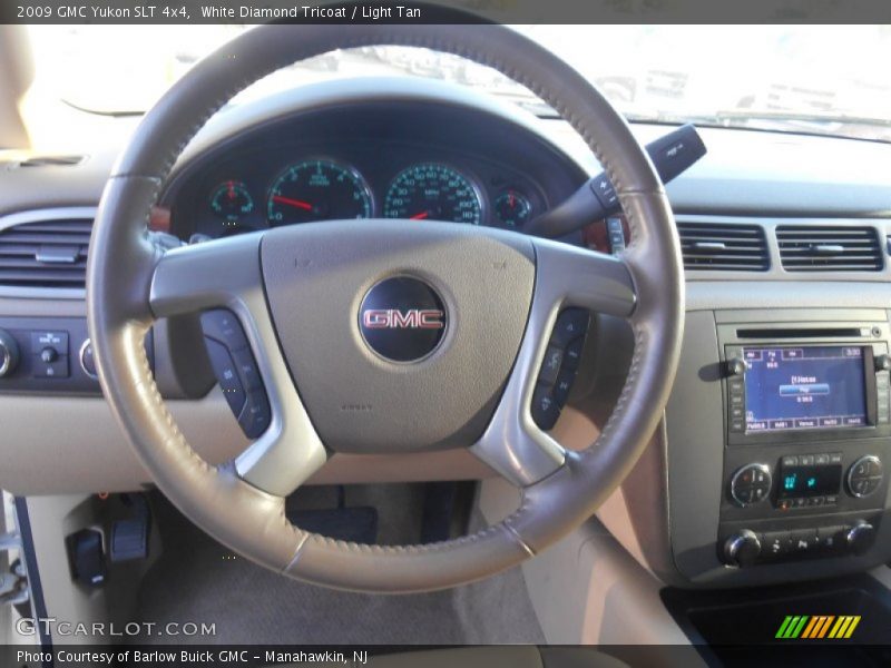 White Diamond Tricoat / Light Tan 2009 GMC Yukon SLT 4x4