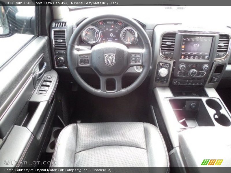 Mineral Gray Metallic / Black 2014 Ram 1500 Sport Crew Cab 4x4