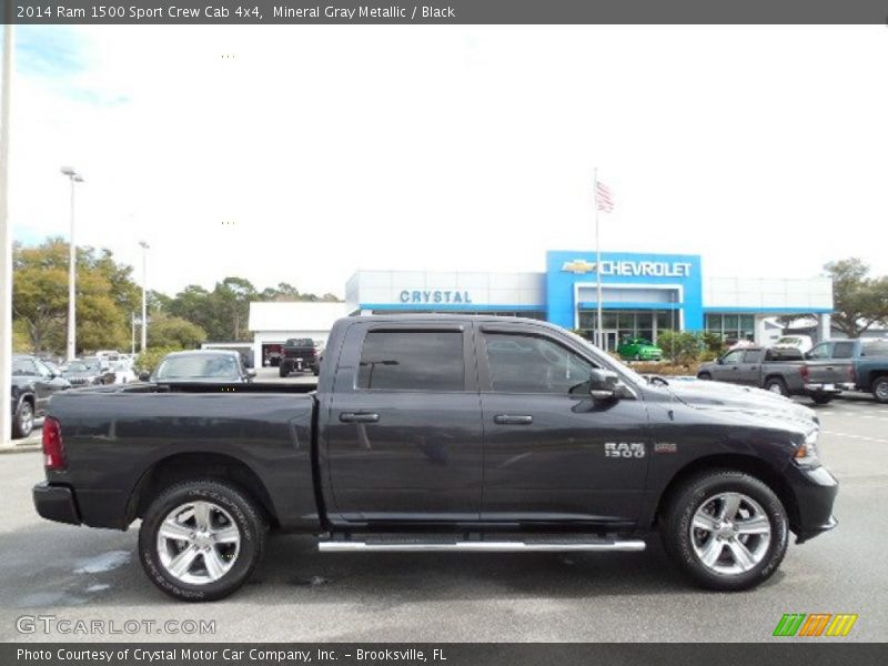 Mineral Gray Metallic / Black 2014 Ram 1500 Sport Crew Cab 4x4
