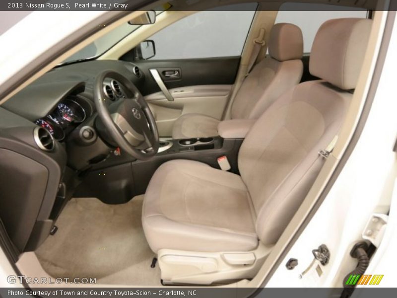 Pearl White / Gray 2013 Nissan Rogue S