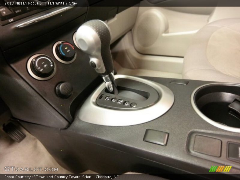 Pearl White / Gray 2013 Nissan Rogue S