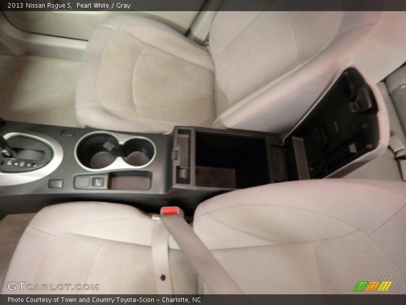 Pearl White / Gray 2013 Nissan Rogue S