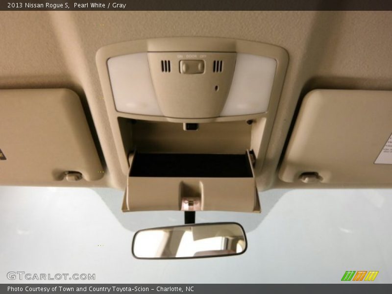 Pearl White / Gray 2013 Nissan Rogue S