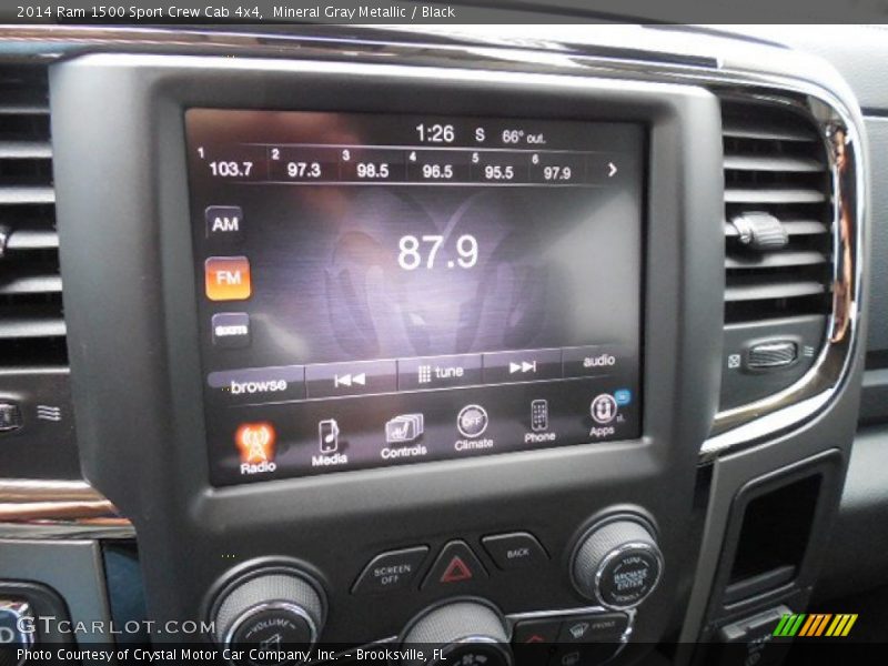 Mineral Gray Metallic / Black 2014 Ram 1500 Sport Crew Cab 4x4