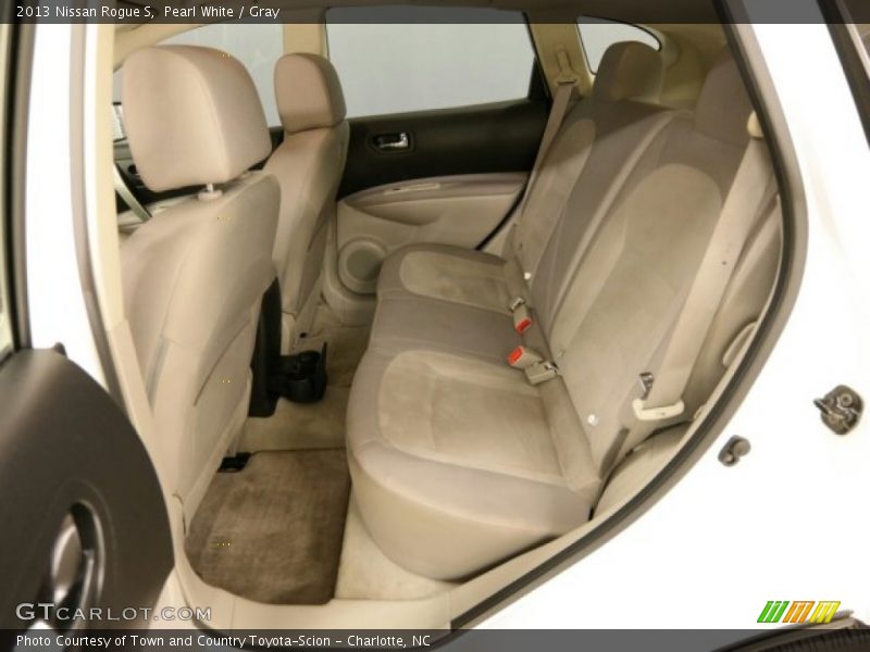 Pearl White / Gray 2013 Nissan Rogue S