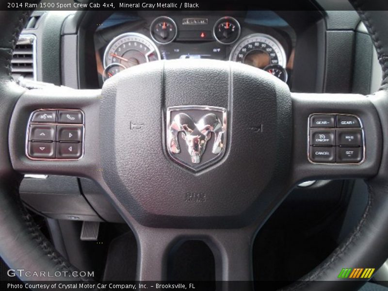 Mineral Gray Metallic / Black 2014 Ram 1500 Sport Crew Cab 4x4