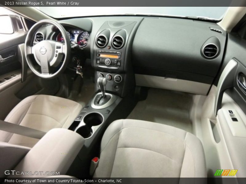 Pearl White / Gray 2013 Nissan Rogue S