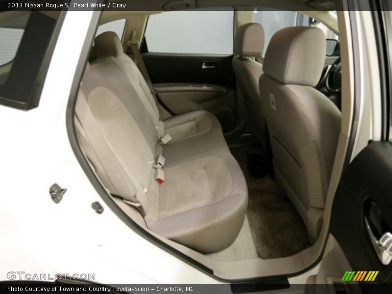 Pearl White / Gray 2013 Nissan Rogue S