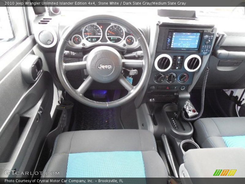 Stone White / Dark Slate Gray/Medium Slate Gray 2010 Jeep Wrangler Unlimited Islander Edition 4x4