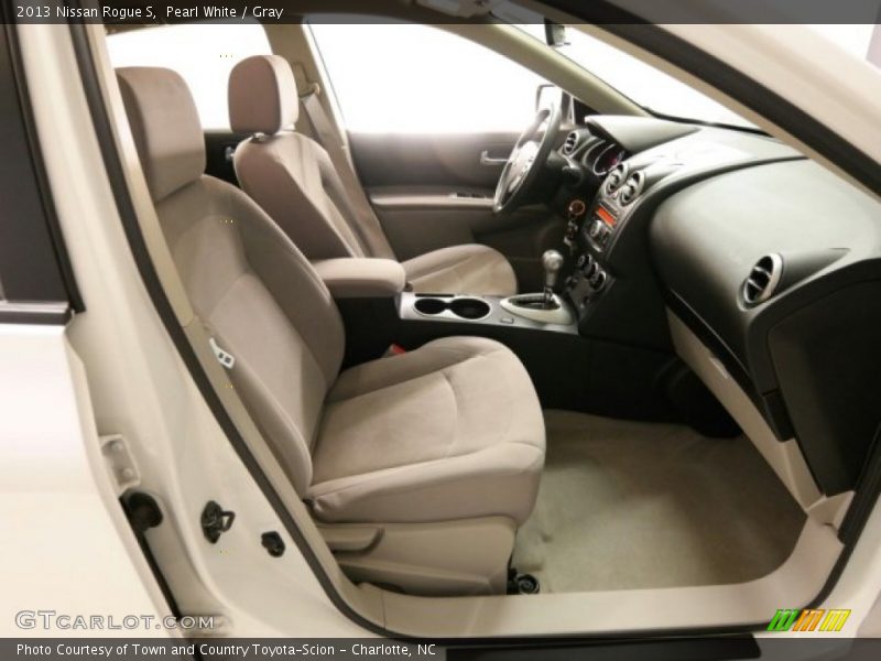 Pearl White / Gray 2013 Nissan Rogue S