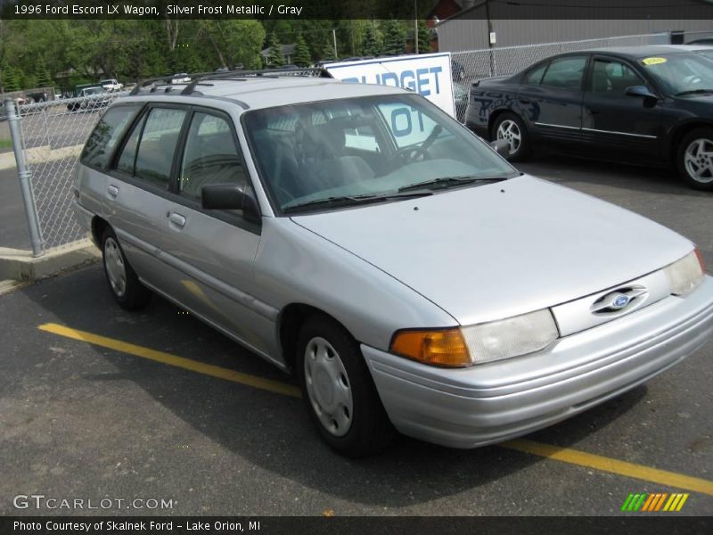 Silver Frost Metallic / Gray 1996 Ford Escort LX Wagon