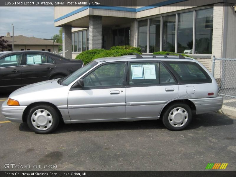Silver Frost Metallic / Gray 1996 Ford Escort LX Wagon