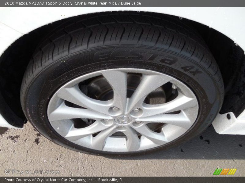 Crystal White Pearl Mica / Dune Beige 2010 Mazda MAZDA3 s Sport 5 Door