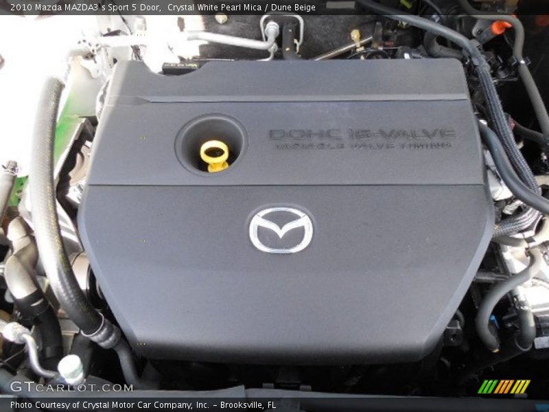 Crystal White Pearl Mica / Dune Beige 2010 Mazda MAZDA3 s Sport 5 Door