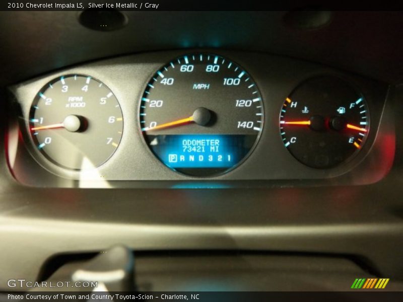 Silver Ice Metallic / Gray 2010 Chevrolet Impala LS