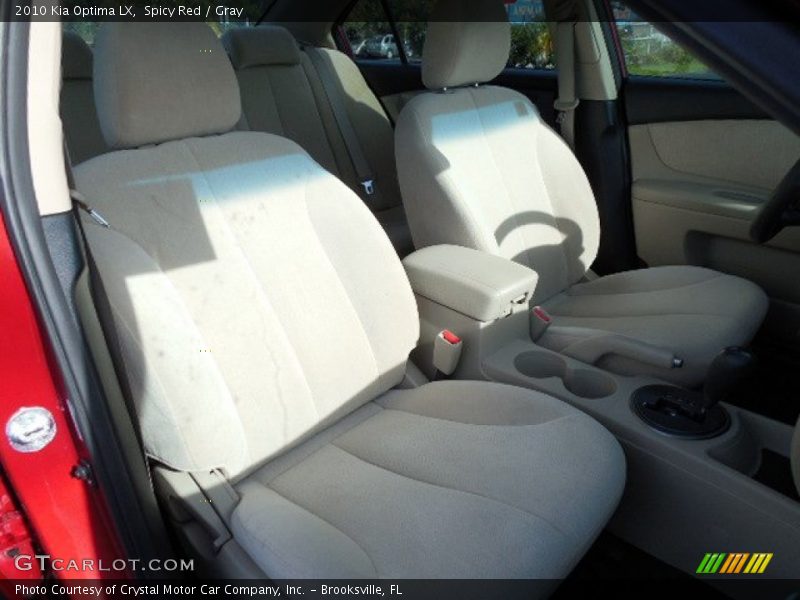 Spicy Red / Gray 2010 Kia Optima LX