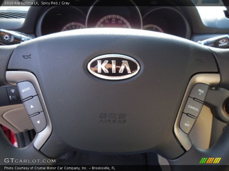 Spicy Red / Gray 2010 Kia Optima LX