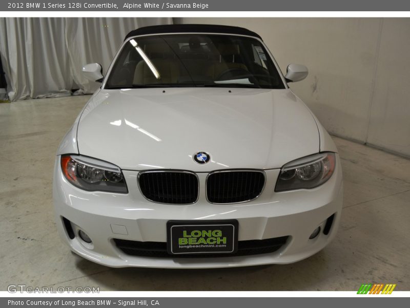 Alpine White / Savanna Beige 2012 BMW 1 Series 128i Convertible