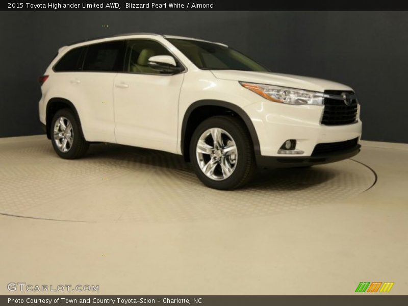 Blizzard Pearl White / Almond 2015 Toyota Highlander Limited AWD