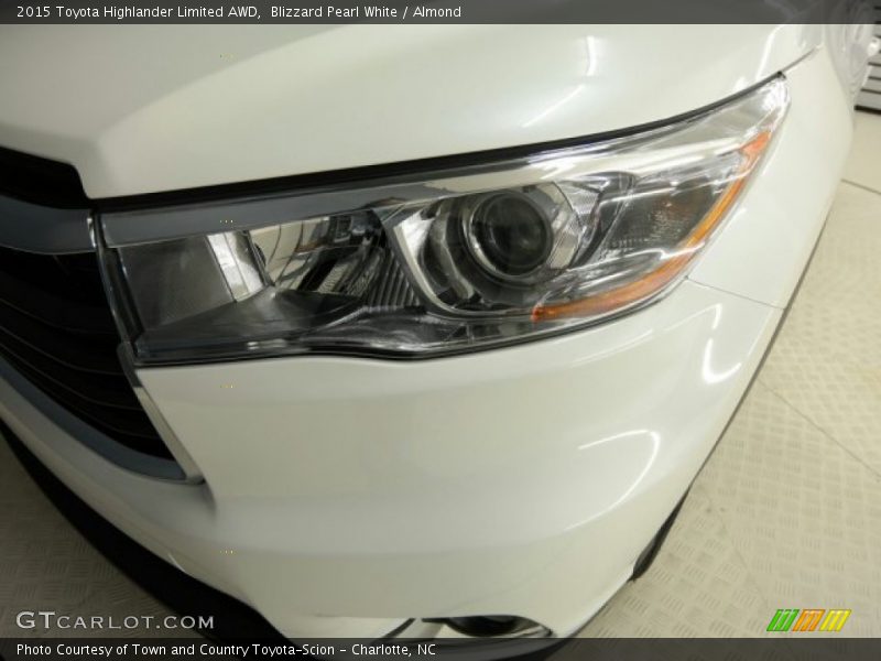 Blizzard Pearl White / Almond 2015 Toyota Highlander Limited AWD