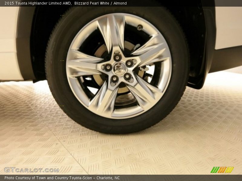 Blizzard Pearl White / Almond 2015 Toyota Highlander Limited AWD