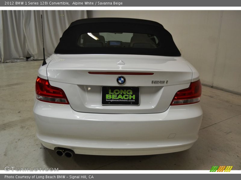 Alpine White / Savanna Beige 2012 BMW 1 Series 128i Convertible