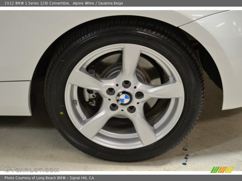 Alpine White / Savanna Beige 2012 BMW 1 Series 128i Convertible
