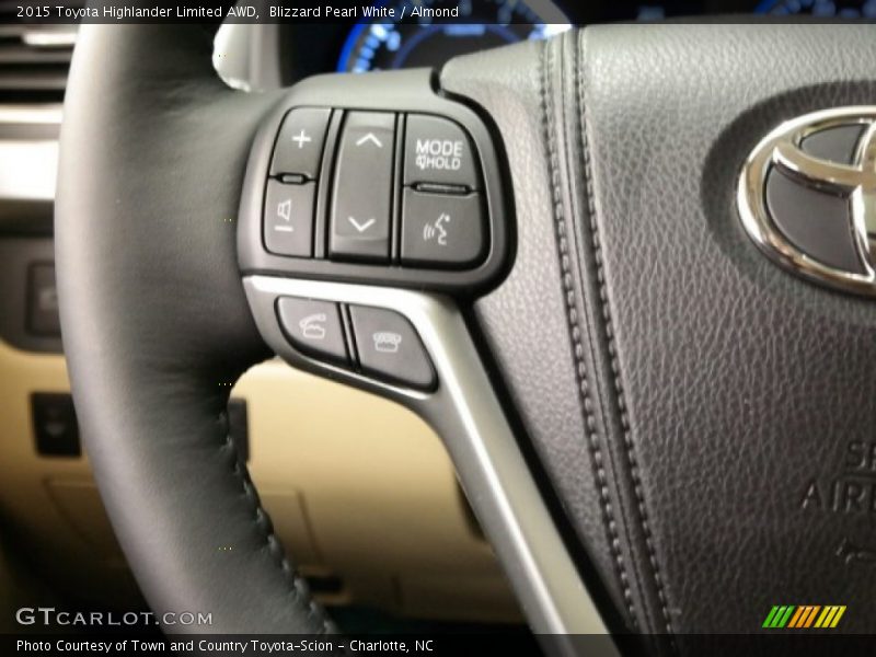 Blizzard Pearl White / Almond 2015 Toyota Highlander Limited AWD
