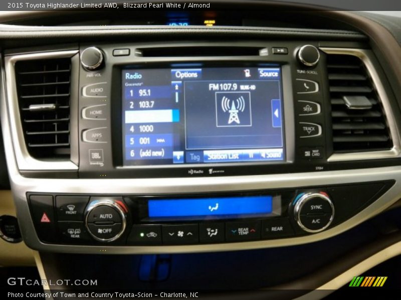 Blizzard Pearl White / Almond 2015 Toyota Highlander Limited AWD