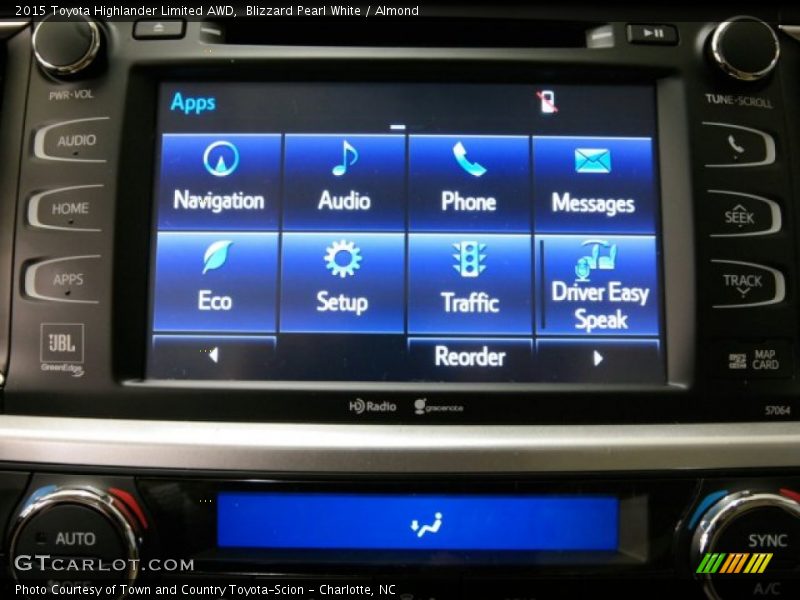 Blizzard Pearl White / Almond 2015 Toyota Highlander Limited AWD