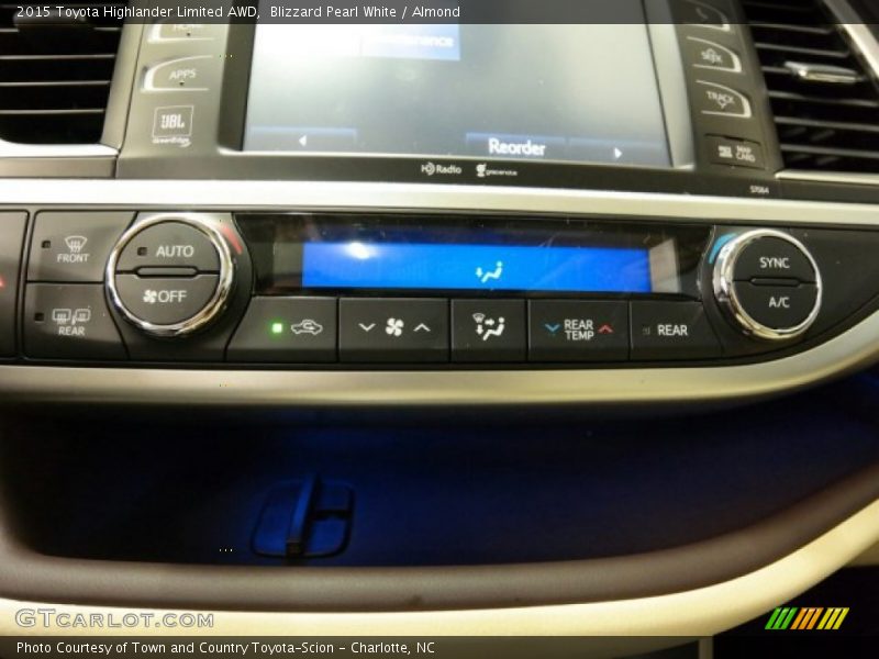 Blizzard Pearl White / Almond 2015 Toyota Highlander Limited AWD