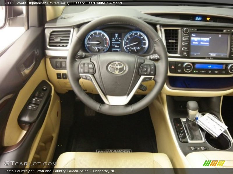 Blizzard Pearl White / Almond 2015 Toyota Highlander Limited AWD