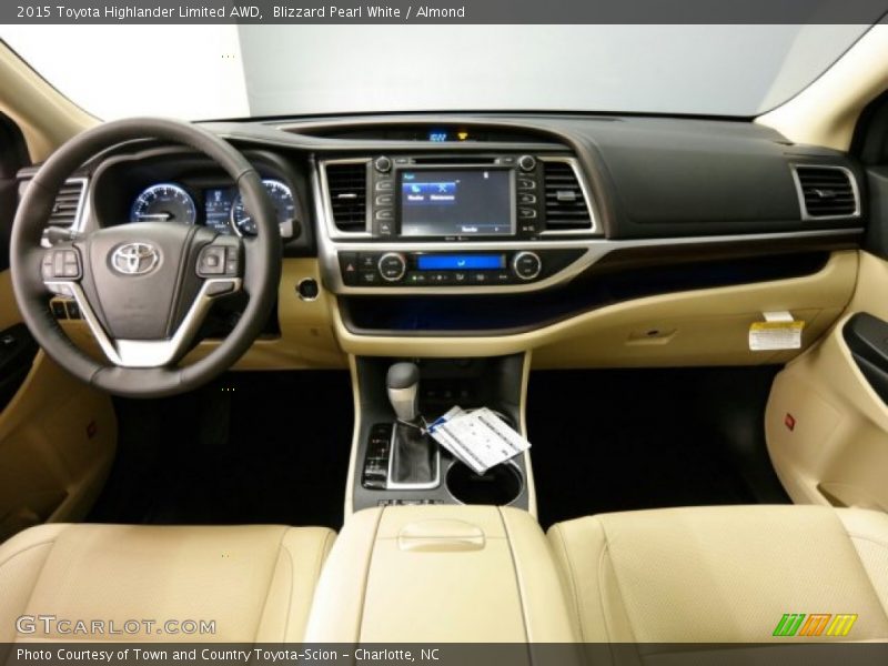 Blizzard Pearl White / Almond 2015 Toyota Highlander Limited AWD