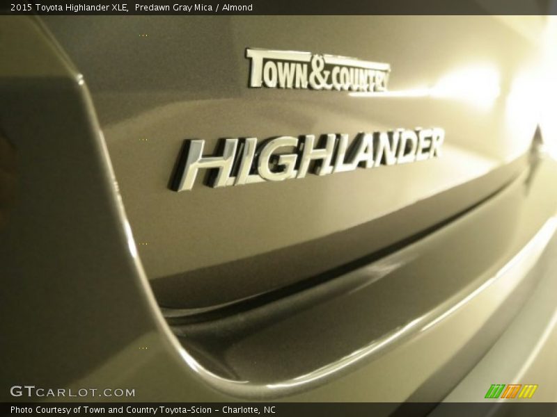 Predawn Gray Mica / Almond 2015 Toyota Highlander XLE