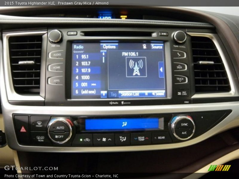 Predawn Gray Mica / Almond 2015 Toyota Highlander XLE