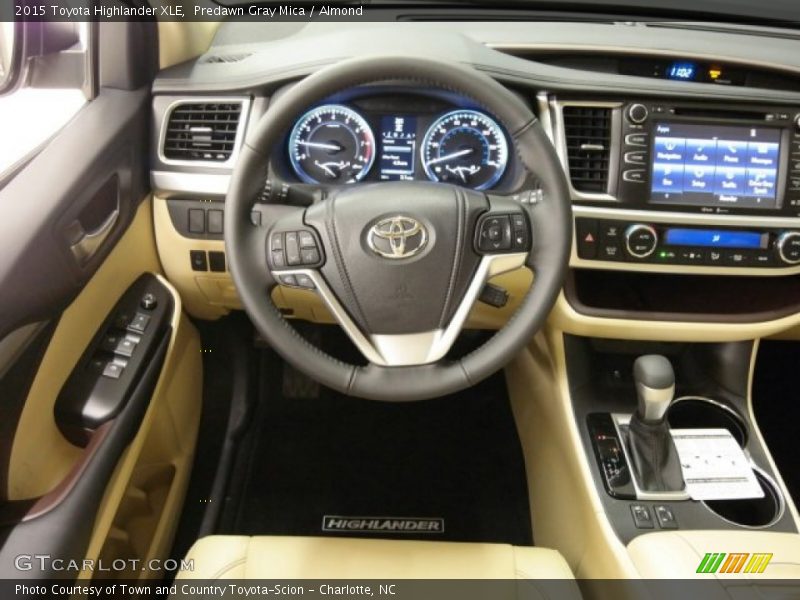 Predawn Gray Mica / Almond 2015 Toyota Highlander XLE