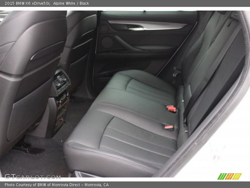 Rear Seat of 2015 X6 xDrive50i