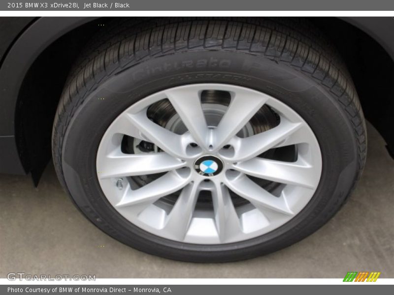 Jet Black / Black 2015 BMW X3 xDrive28i