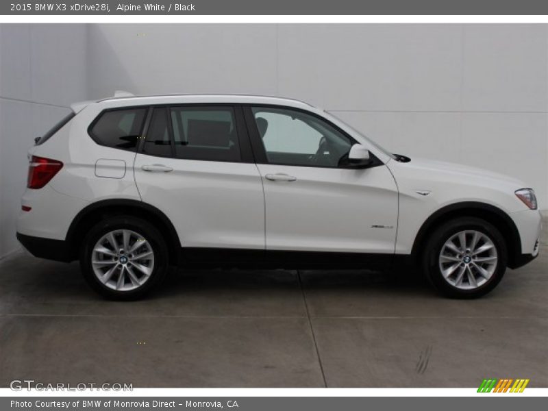 Alpine White / Black 2015 BMW X3 xDrive28i