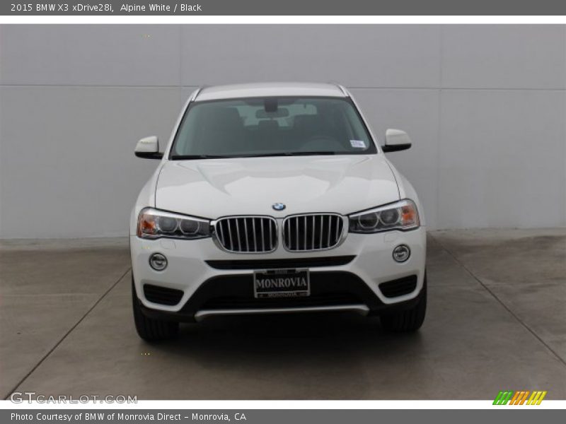 Alpine White / Black 2015 BMW X3 xDrive28i